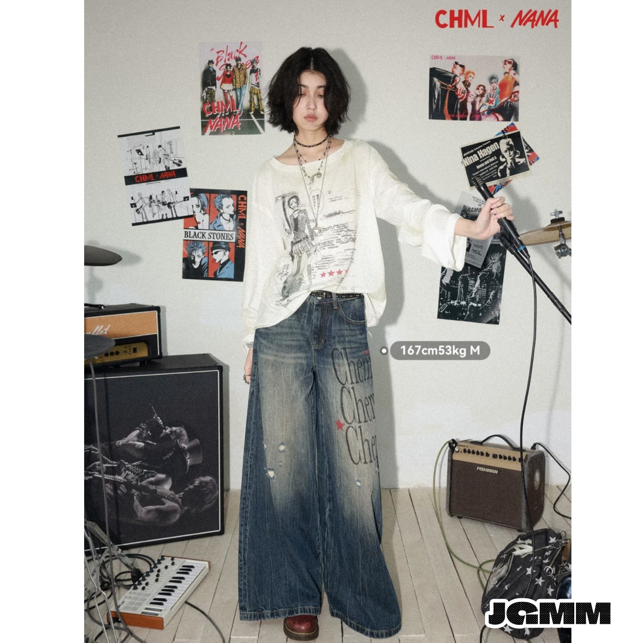 CHML ×NANA聯名 復古 初春 印花 nana 復古海報風格 長袖