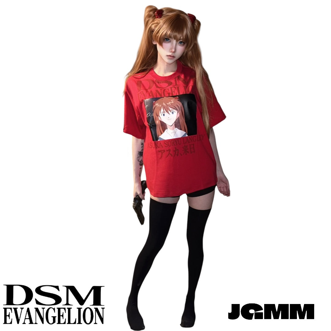 DSM x EVA正版官方聯名 涼感防曬 角色場景 短袖 T恤 明日香 綾波麗 碇真嗣 渚薰