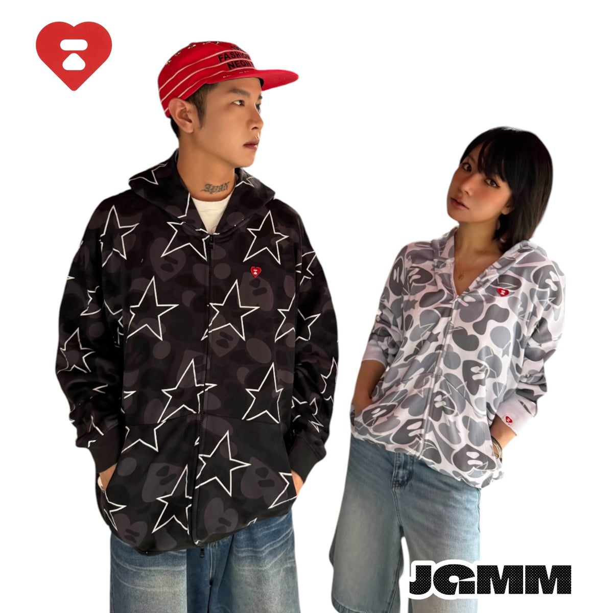 APEE STAR CAMO Zip-Up Jacket｜星星迷彩拉鍊外套