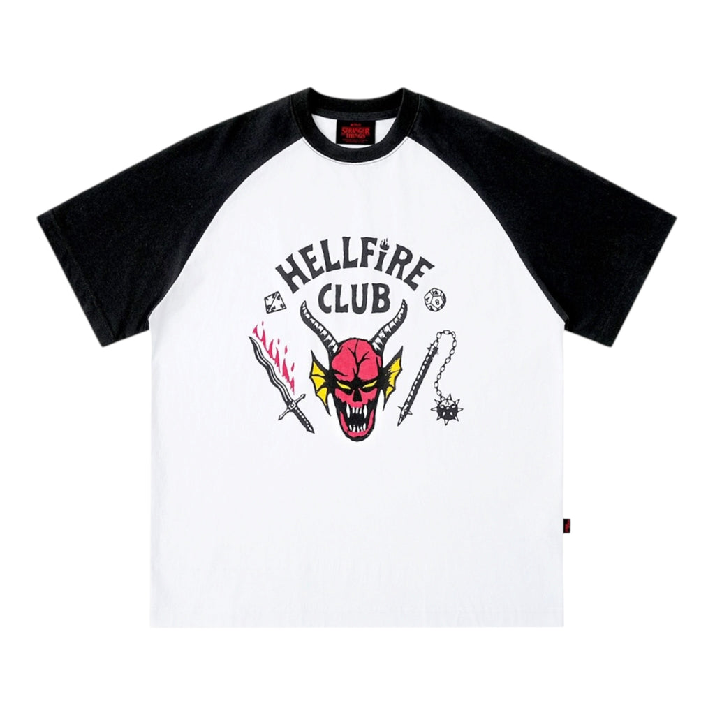 【怪奇物語官方聯名】地獄火俱樂部Hellfire Club插肩短袖（常規/女款）