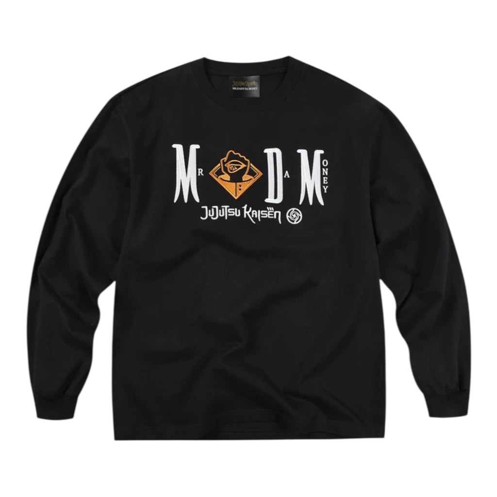 MEDM×咒術迴戰聯名-黑白人物字母刺繡經典長袖