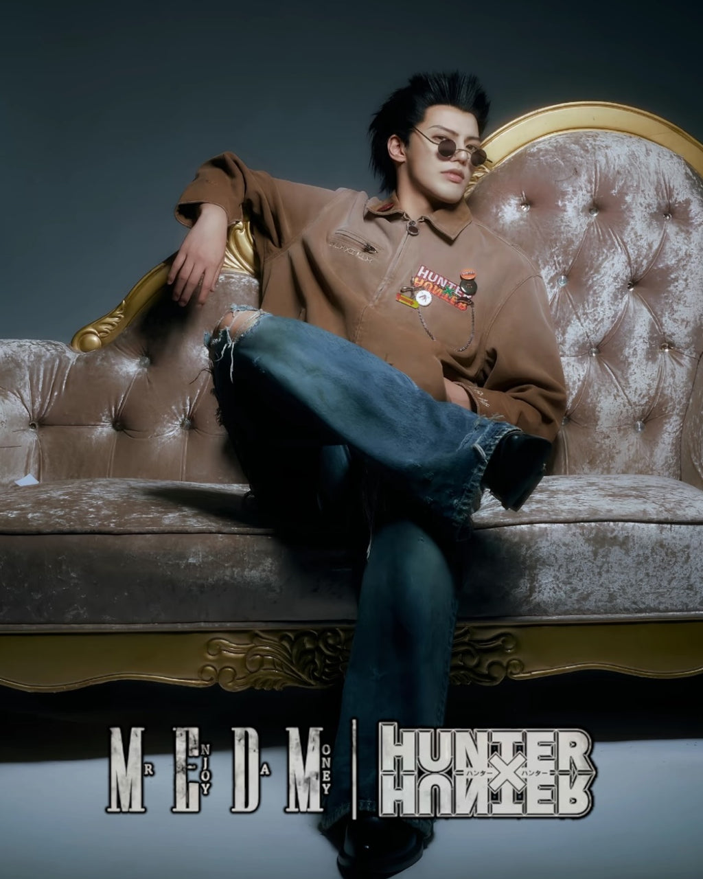 MEDM｜Hunter × Hunter聯名系列水洗做舊印花夾克 預售