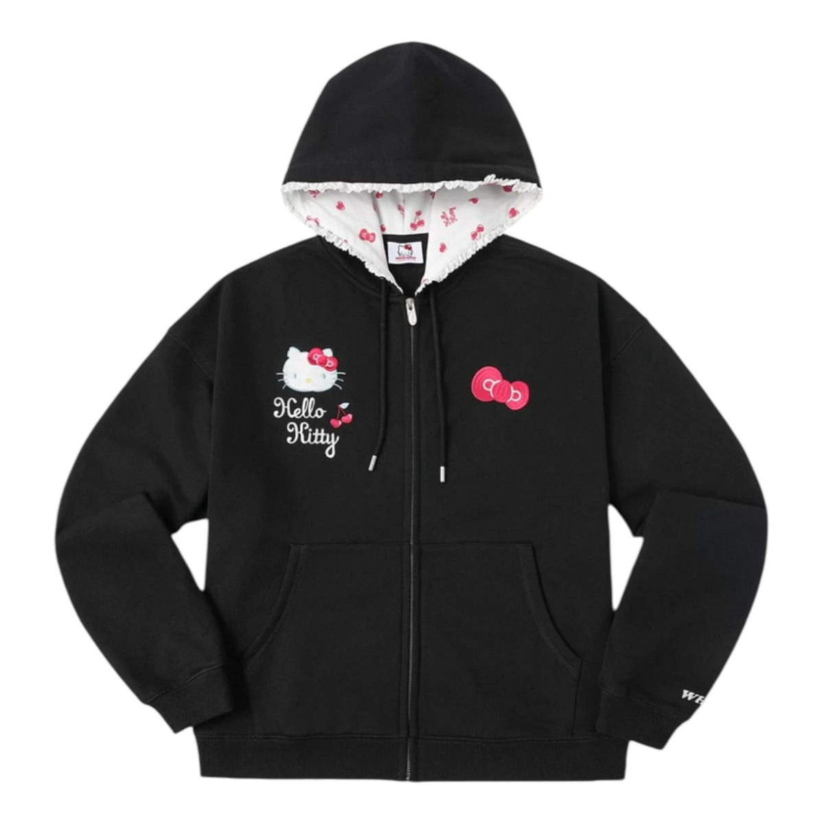 【HELLO KITTY官方聯名】kitty 蕾絲帽邊連帽外套