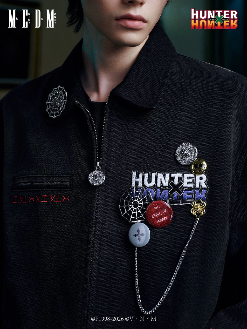 MEDM｜Hunter × Hunter聯名系列水洗做舊印花夾克 預售