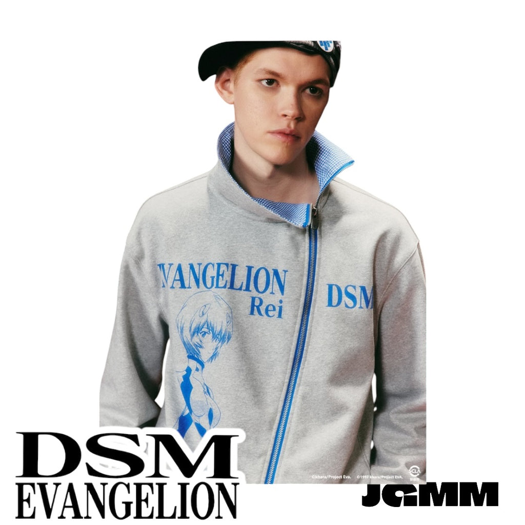 DSM x EVA正版官方聯名 綾波零 明日香斜拉鍊 寬鬆 立領外套