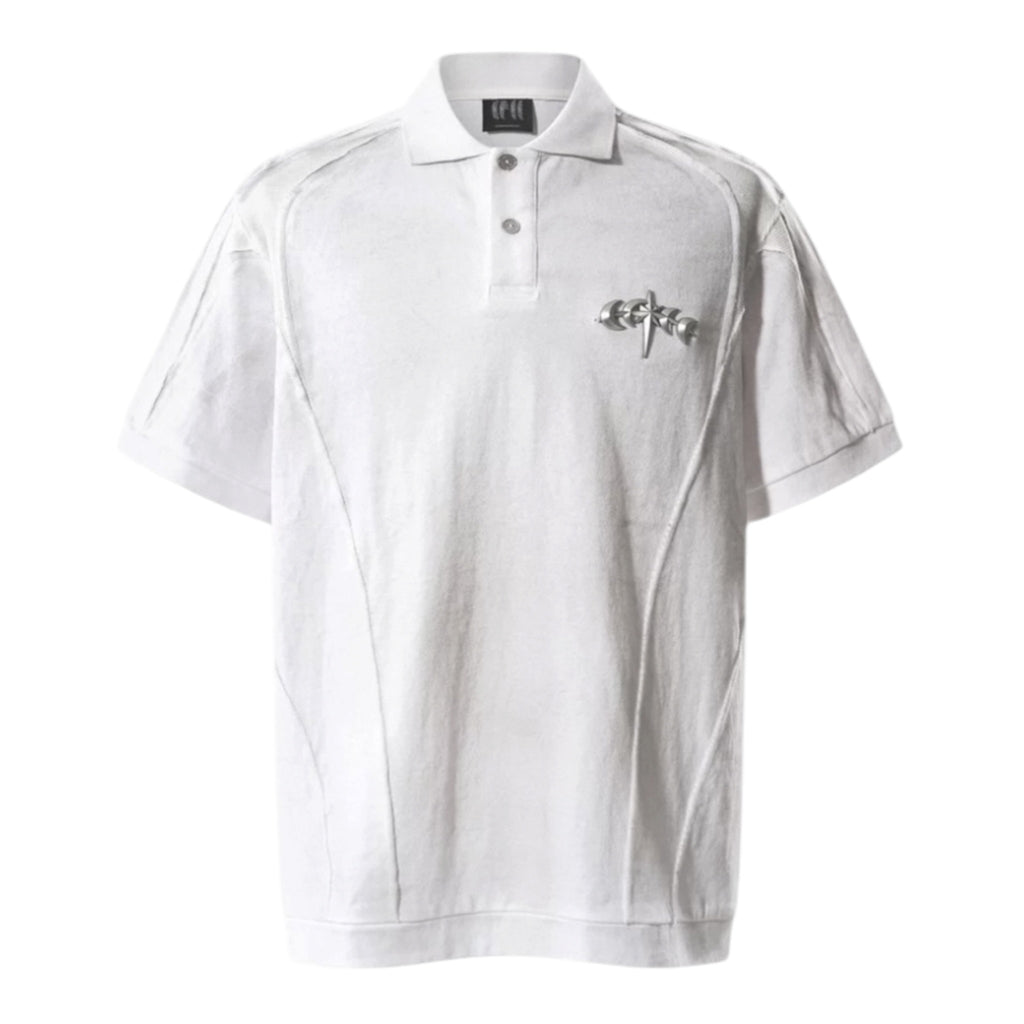 TBHNP 擦髒拼接金屬POLO