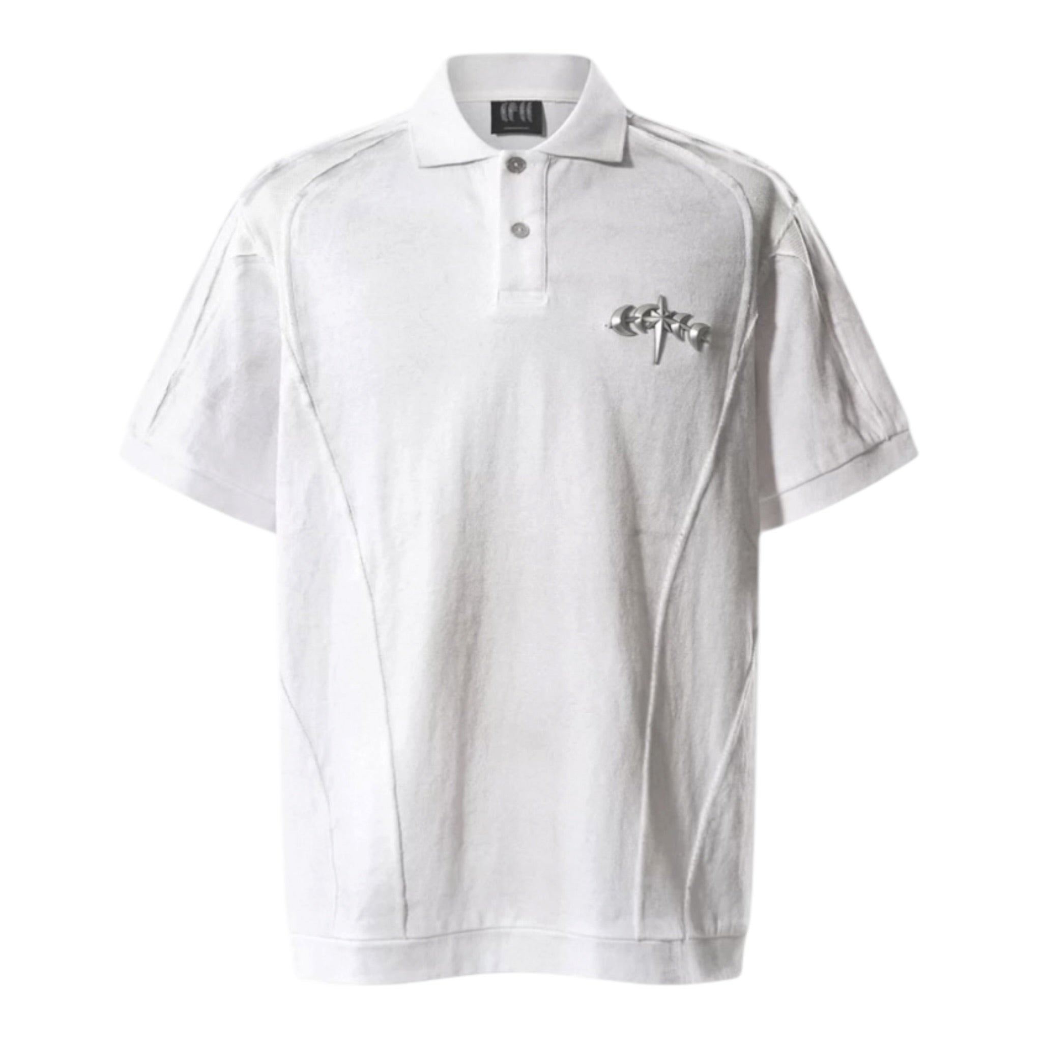 TBHNP 擦髒拼接金屬POLO