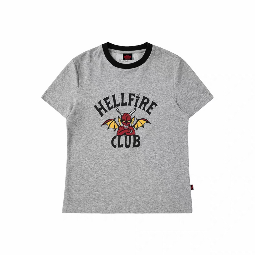 怪奇物語 地獄火俱樂部 Hellfire Club 拼色短袖
