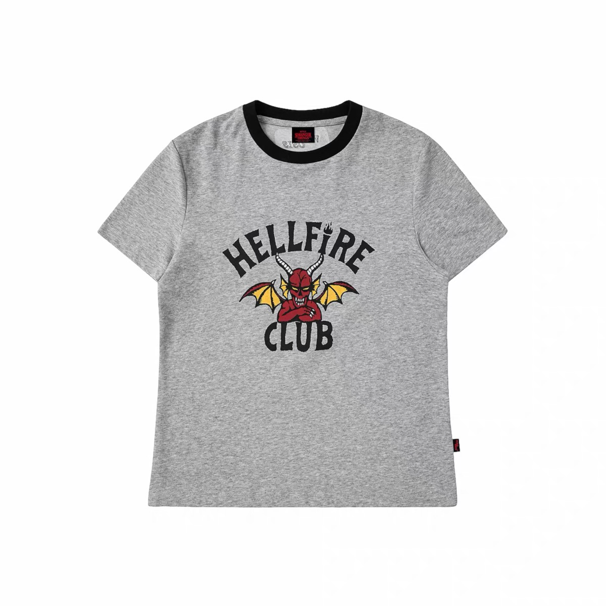 怪奇物語 地獄火俱樂部 Hellfire Club 拼色短袖