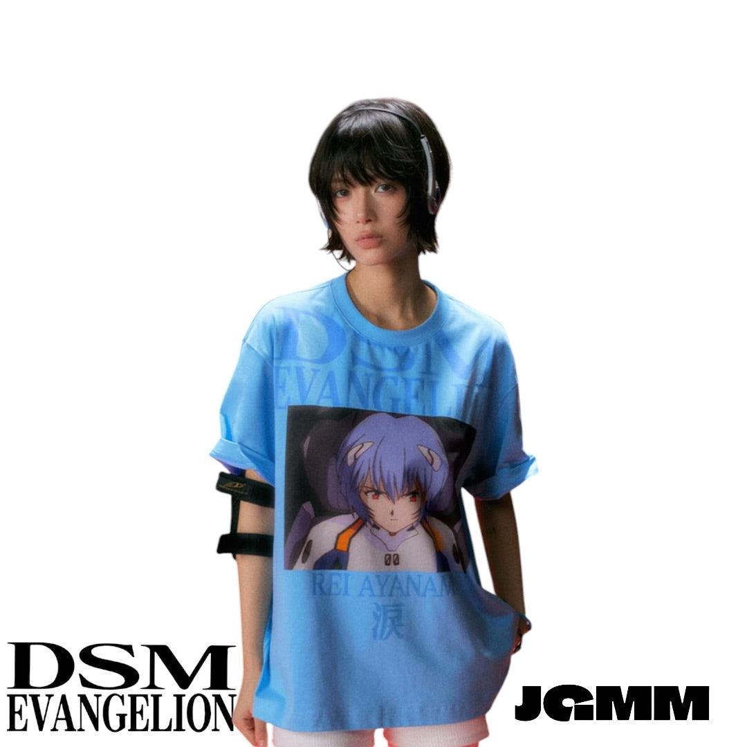 DSM x EVA正版官方聯名 涼感防曬 角色場景 短袖 T恤 明日香 綾波麗 碇真嗣 渚薰