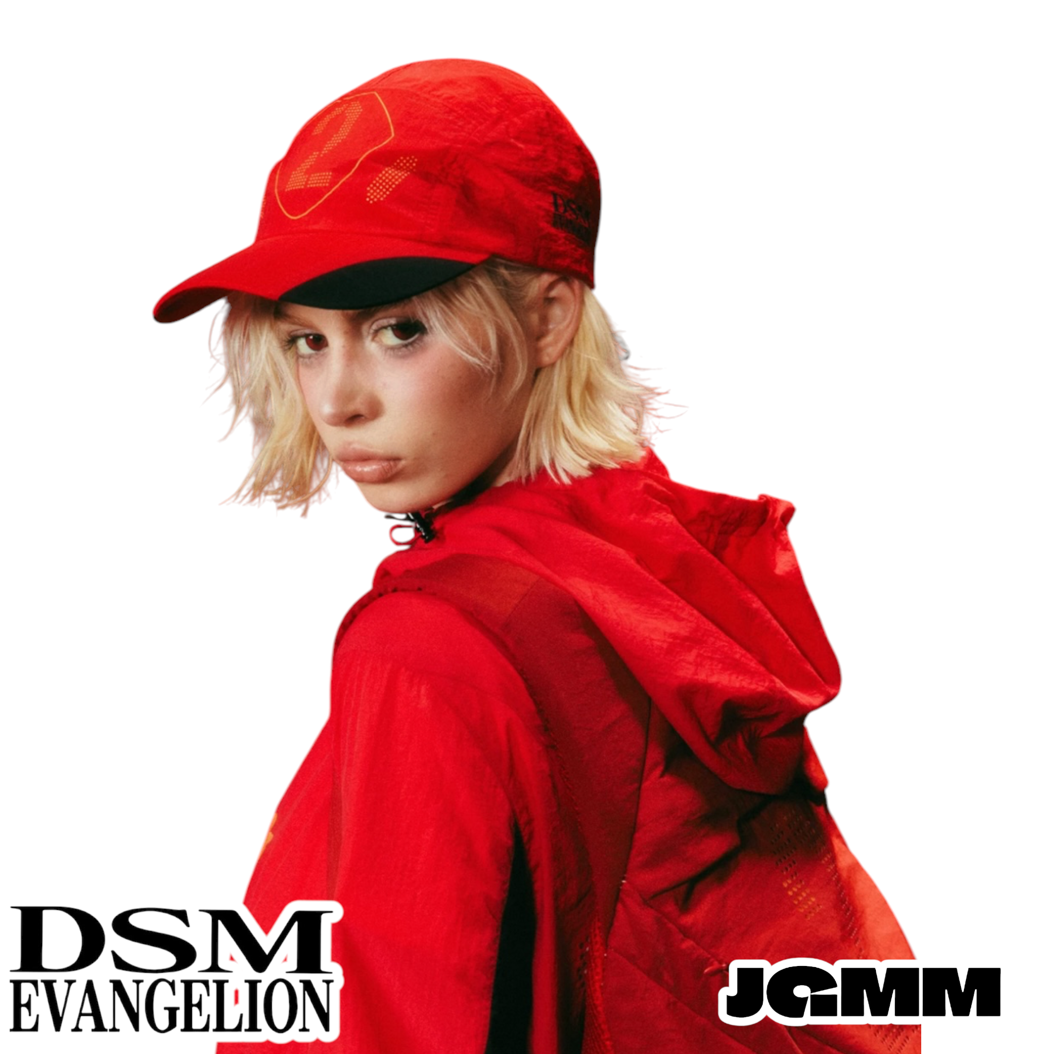 DSM x EVA正版官方聯名碇真嗣 綾波零 明日香 機能風 運動 鴨舌帽 棒球帽 帽子