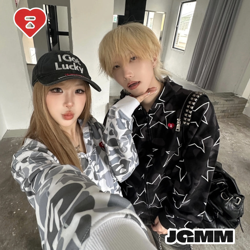 APEE STAR CAMO Zip-Up Jacket｜星星迷彩拉鍊外套