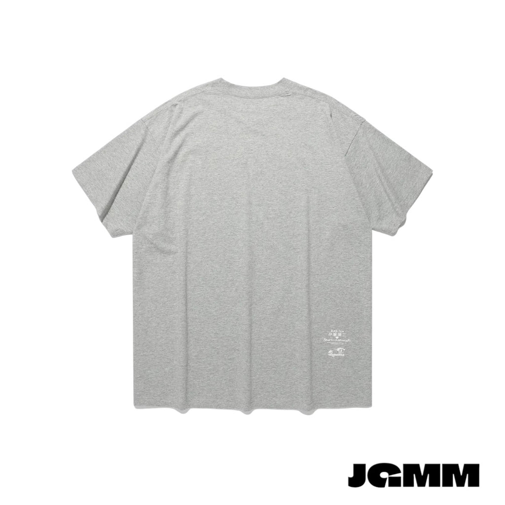 JUNJI ITO SANRIO CHARACTERS BIG BIG TEE_GREY