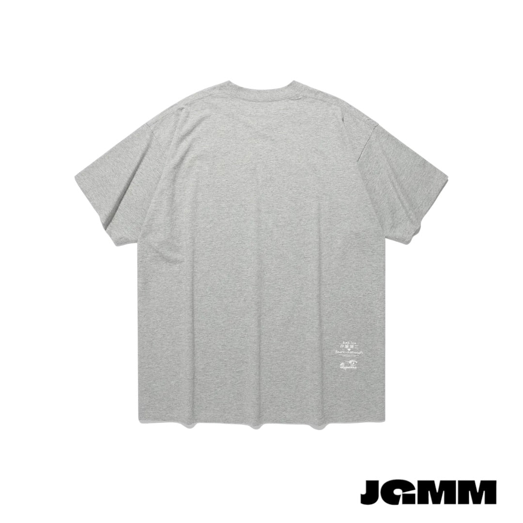 JUNJI ITO SANRIO CHARACTERS BIG BIG TEE_GREY
