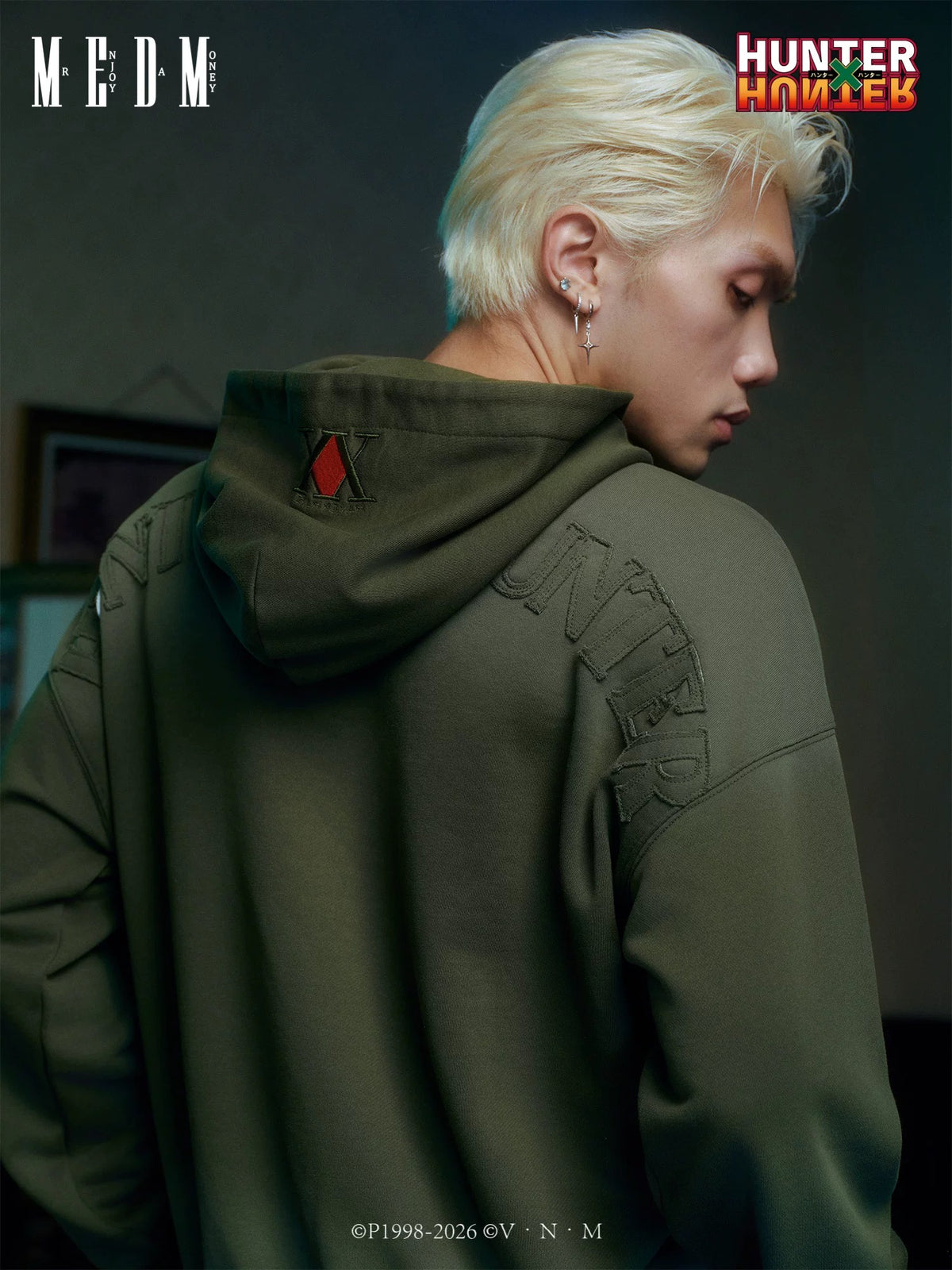 MEDM｜Hunter × Hunter聯名系列 獵人執照 貼布 水洗 帽T 預售