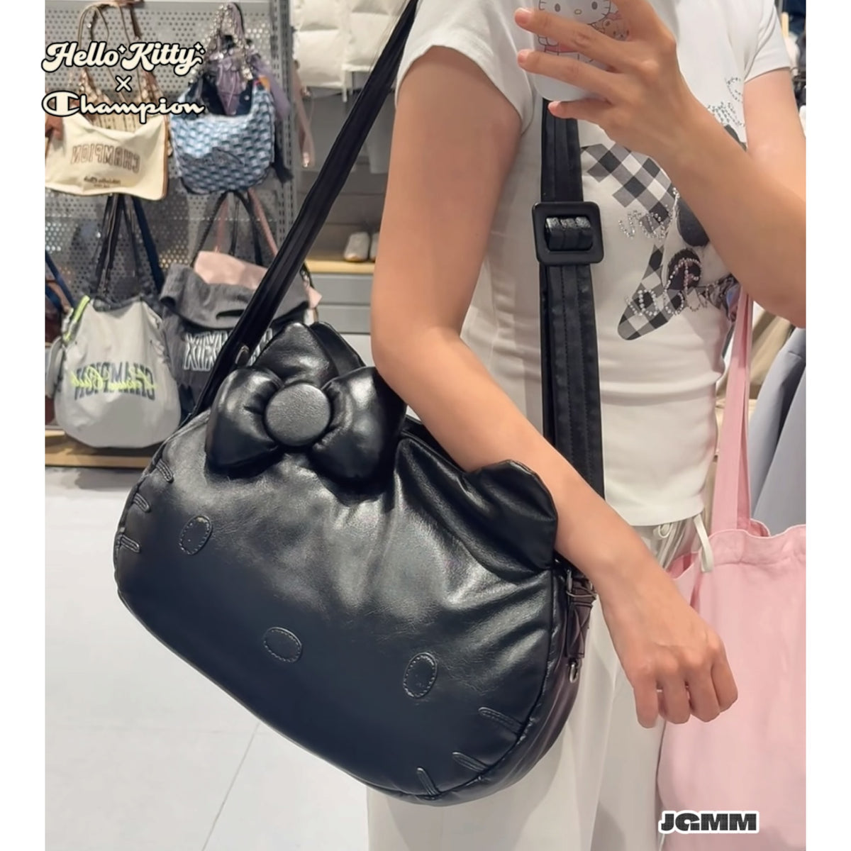 Champion × Hello Kitty 大頭肩背包 聯名秋季新品 預購