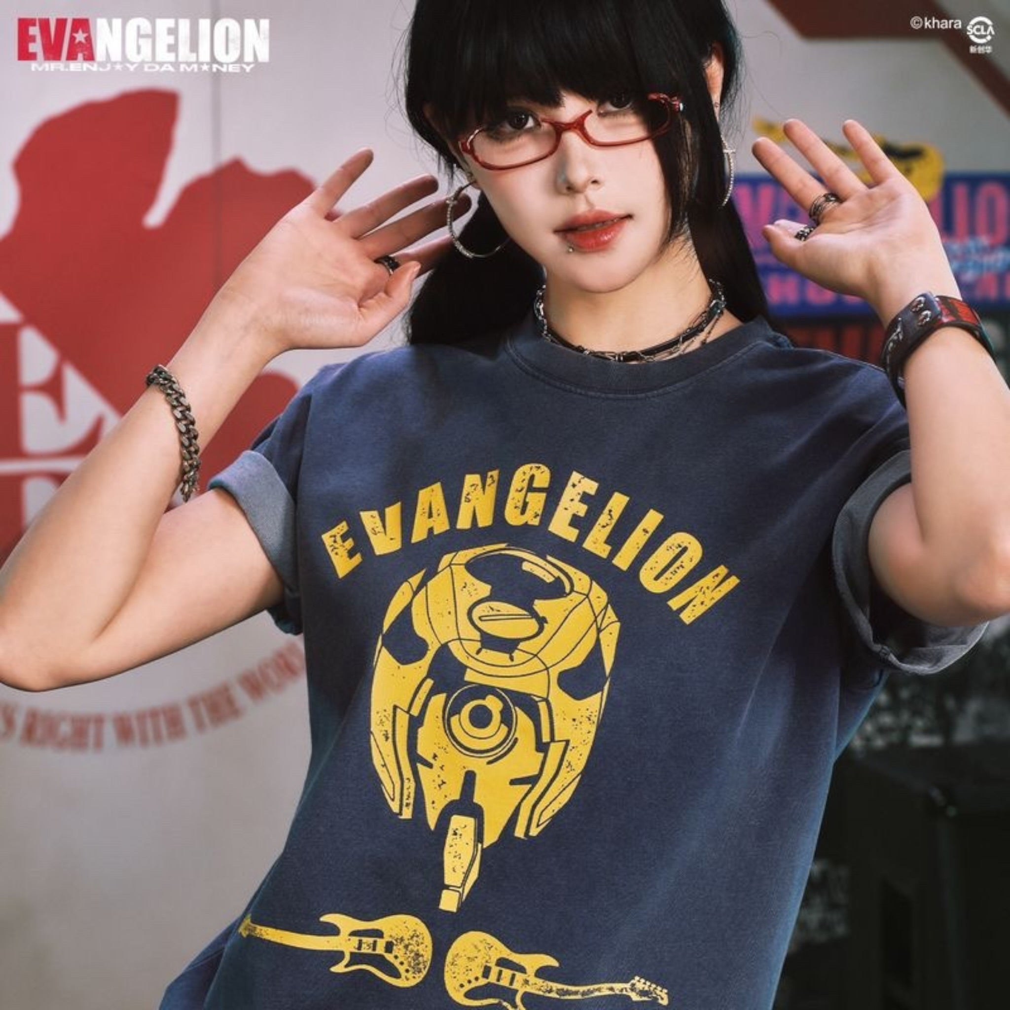 EVA聯名系列 水洗機體短袖