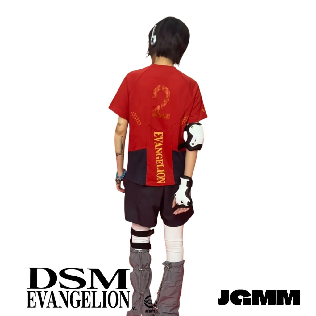 DSM x EVA正版官方聯名涼感速乾戰鬥服短袖T恤 碇真嗣 綾波零 明日香