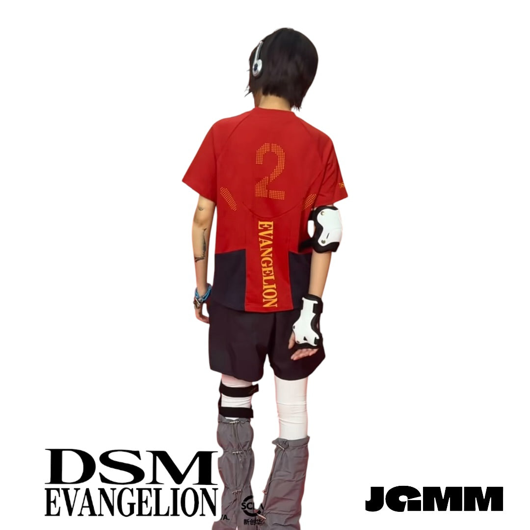 DSM x EVA正版官方聯名涼感速乾戰鬥服短袖T恤 碇真嗣 綾波零 明日香