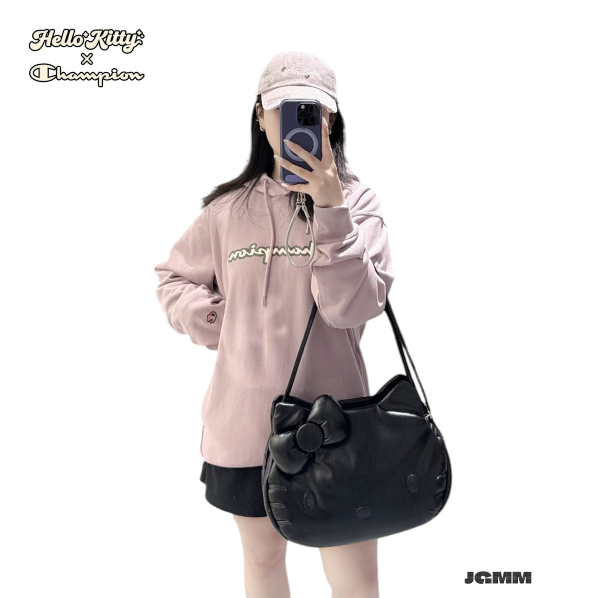 Champion × Hello Kitty 大頭肩背包 聯名秋季新品 預購