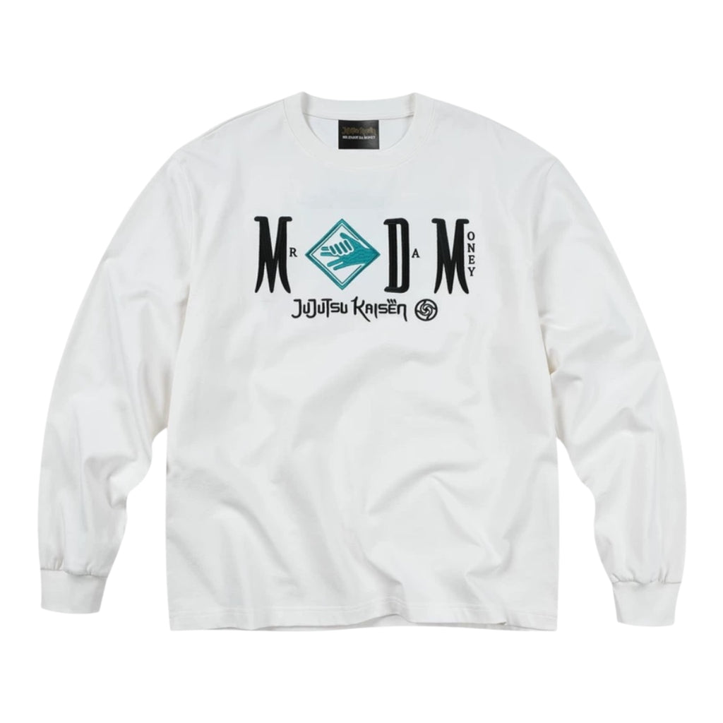 MEDM×咒術迴戰聯名-黑白人物字母刺繡經典長袖