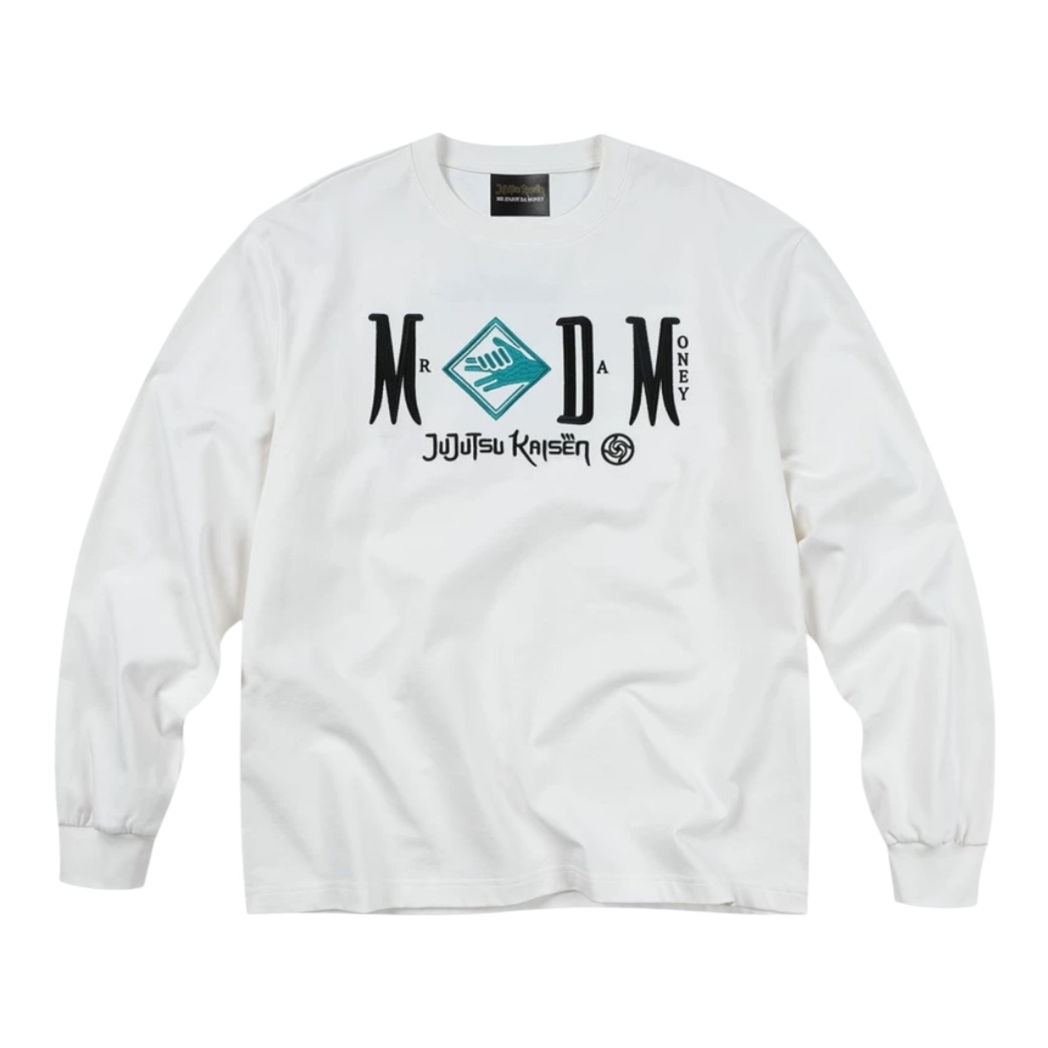 MEDM×咒術迴戰聯名-黑白人物字母刺繡經典長袖