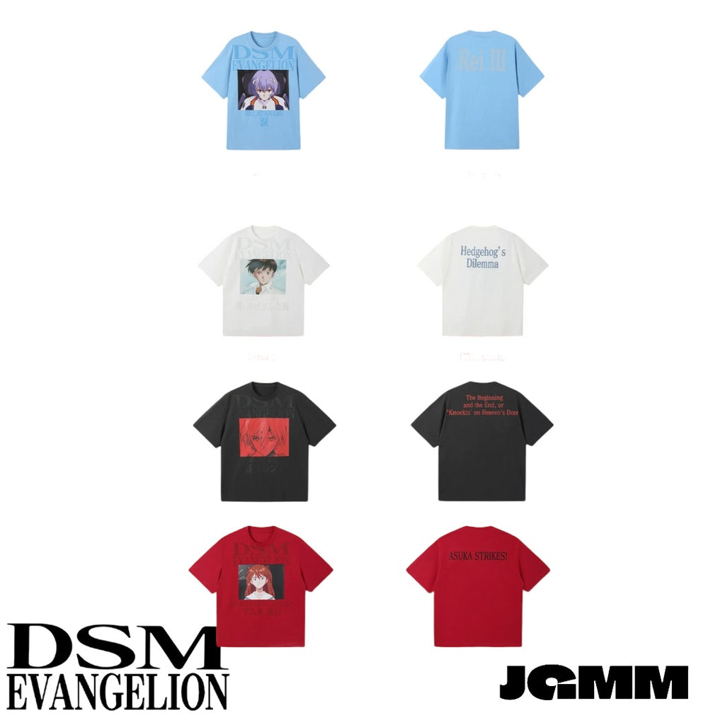 DSM x EVA正版官方聯名 涼感防曬 角色場景 短袖 T恤 明日香 綾波麗 碇真嗣 渚薰