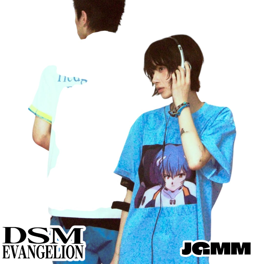 DSM x EVA正版官方聯名 涼感防曬 角色場景 短袖 T恤 明日香 綾波麗 碇真嗣 渚薰