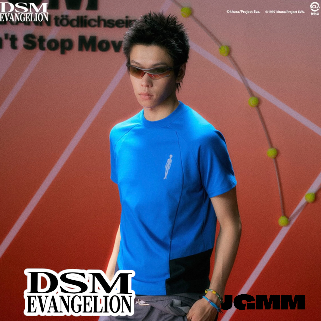 DSM x EVA正版官方聯名涼感速乾戰鬥服短袖T恤 碇真嗣 綾波零 明日香