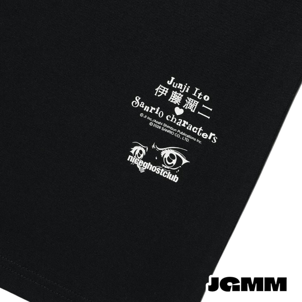 JS TOMIE HELLO KITTY RIBBON TEE_黑色