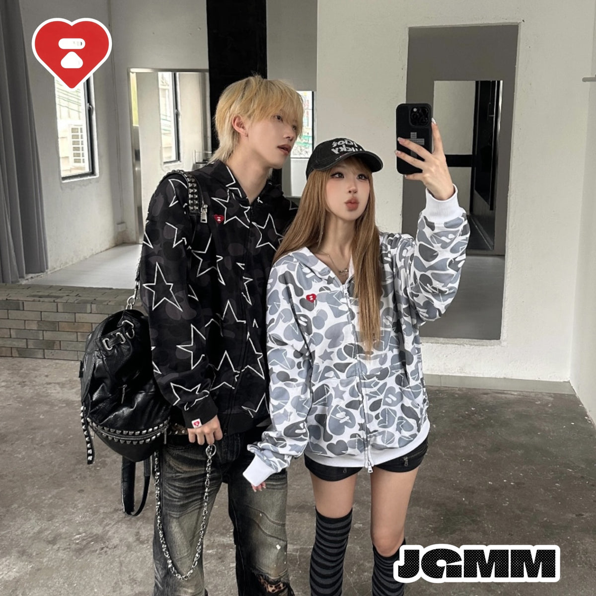 APEE STAR CAMO Zip-Up Jacket｜星星迷彩拉鍊外套