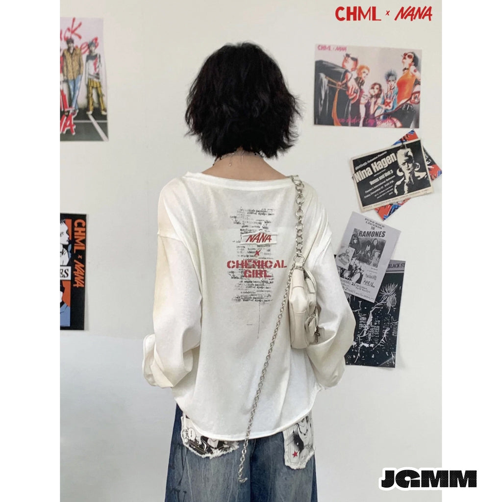CHML ×NANA聯名 復古 初春 印花 nana 復古海報風格 長袖
