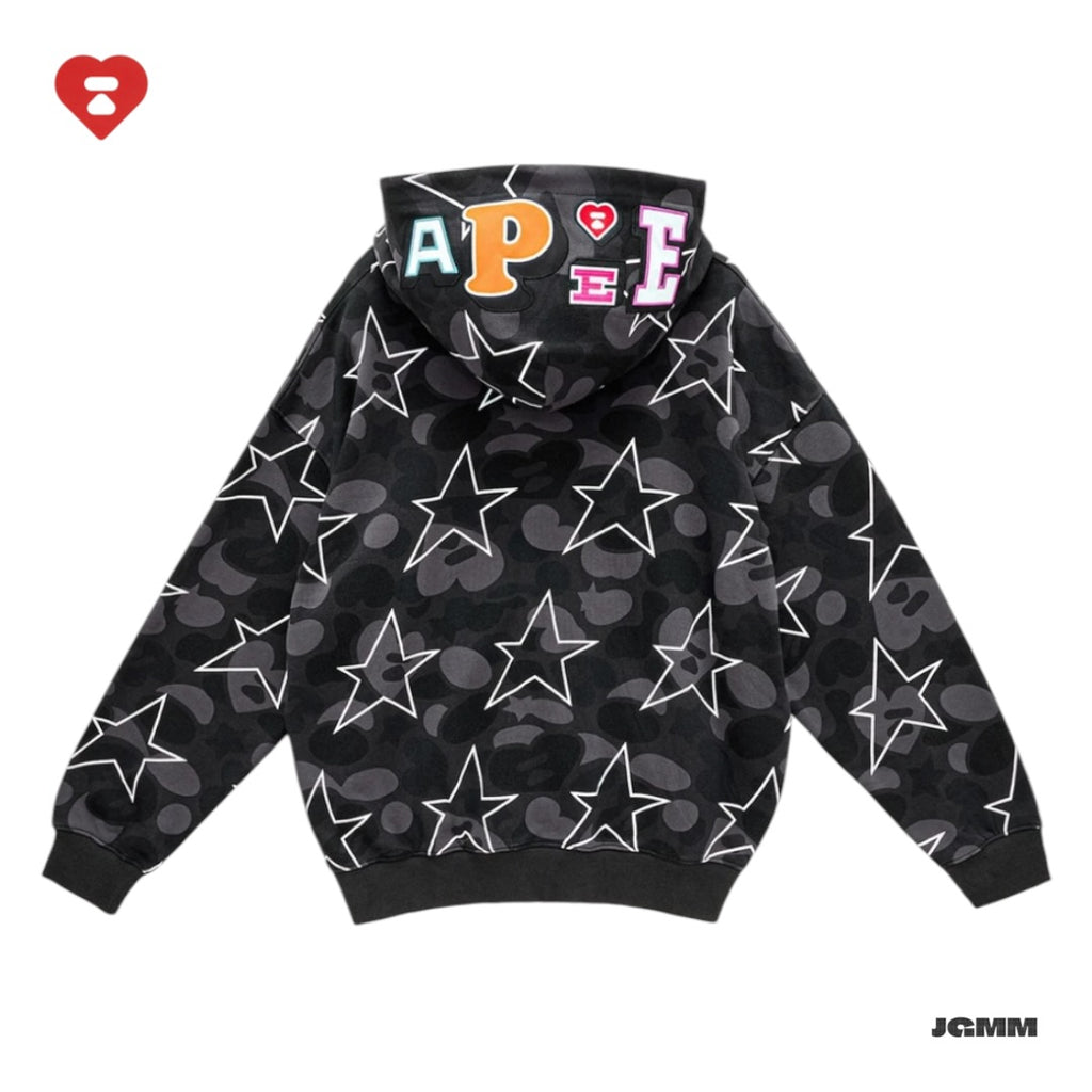 APEE 迷彩星星連帽外套