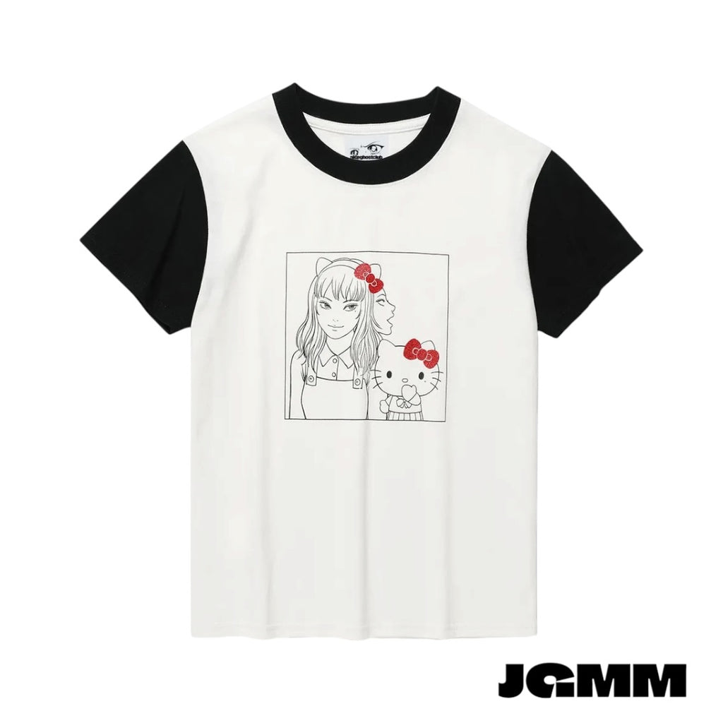 JS TOMIE HELLO KITTY MINI TEE_WHITE