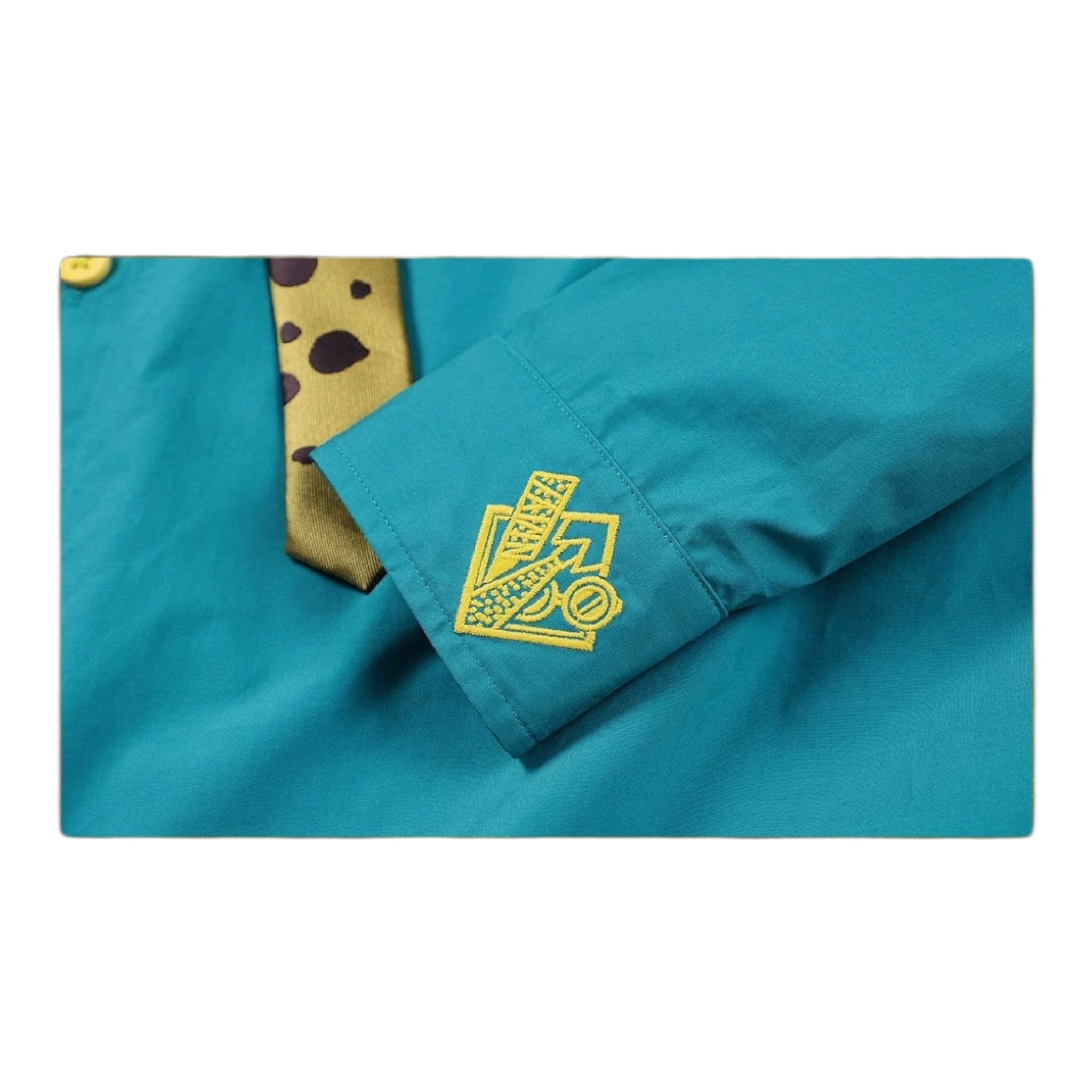 MEDM×咒術迴戰聯名-七海建人字母刺繡藍色襯衫
