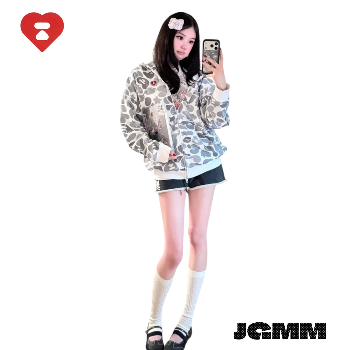 APEE STAR CAMO Zip-Up Jacket｜星星迷彩拉鍊外套