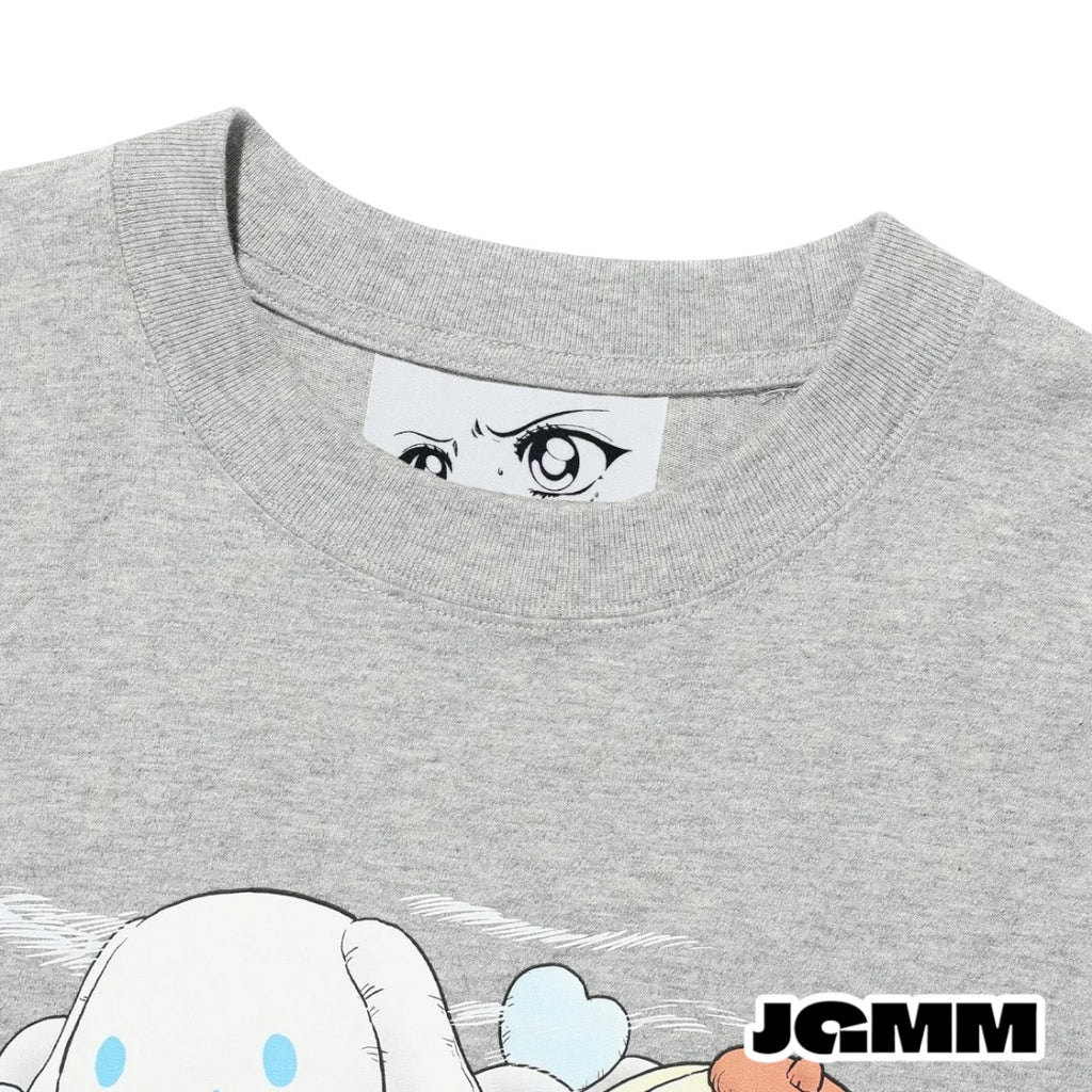 JUNJI ITO SANRIO CHARACTERS BIG BIG TEE_GREY