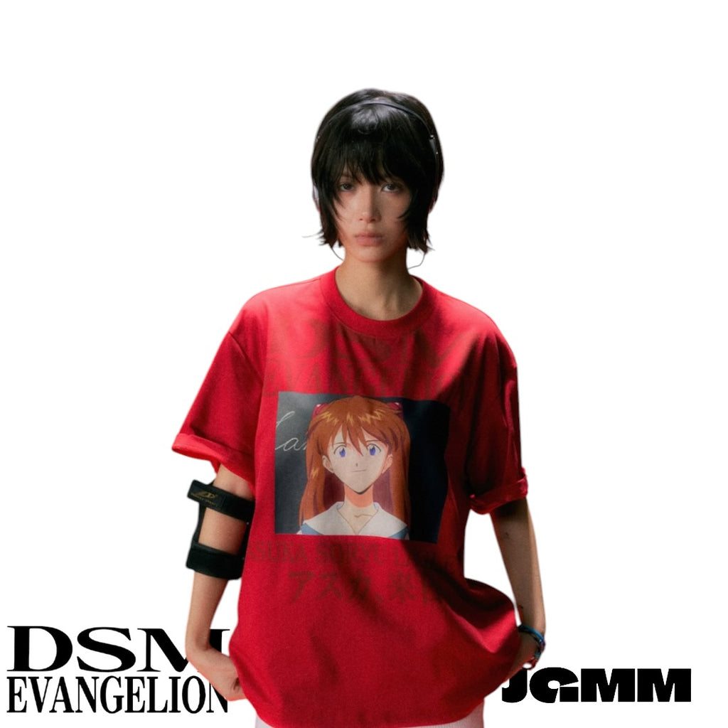 DSM x EVA正版官方聯名 涼感防曬 角色場景 短袖 T恤 明日香 綾波麗 碇真嗣 渚薰