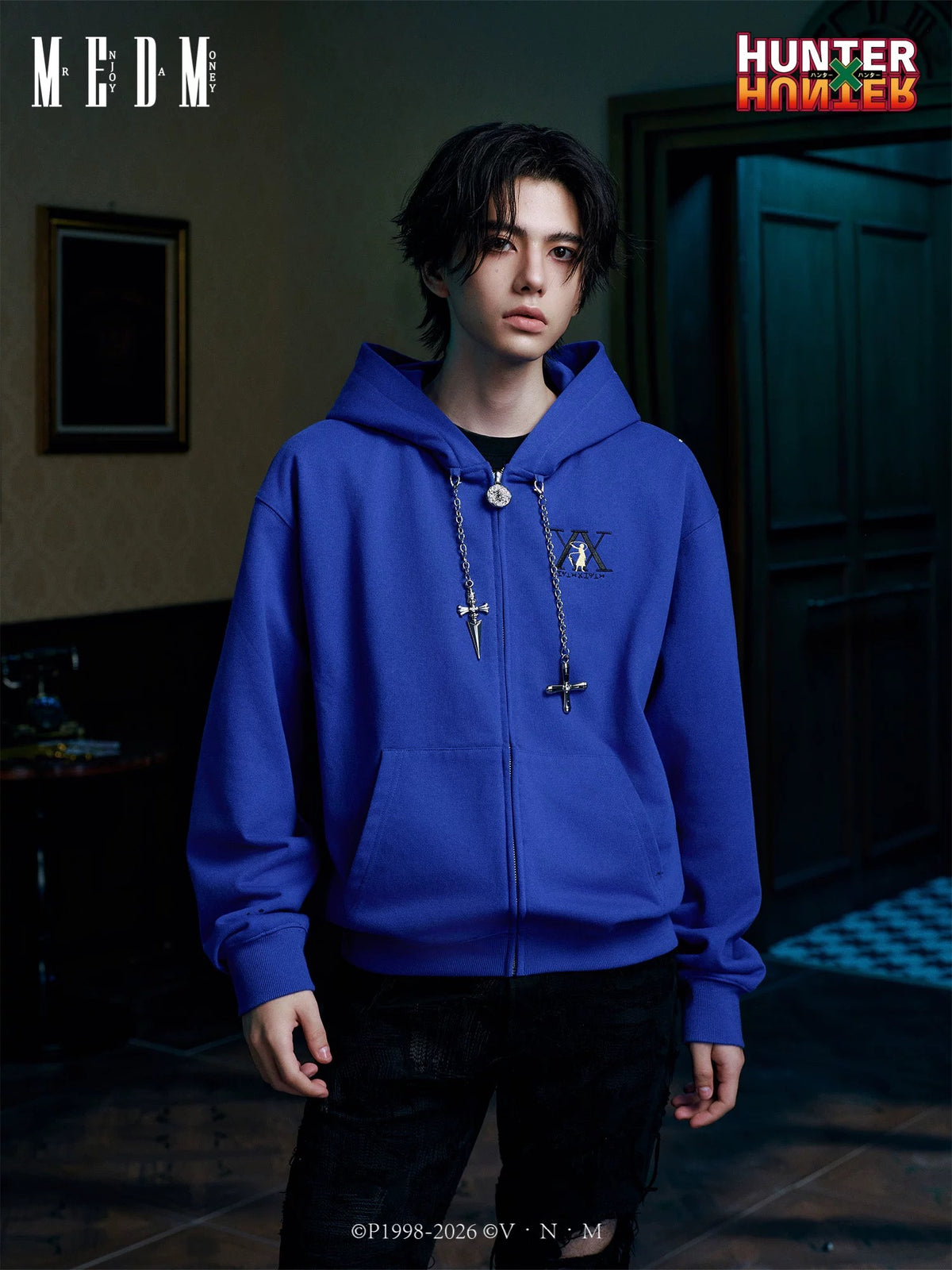 MEDM｜Hunter × Hunter聯名系列 角色元素 酷拉皮卡 西索 連帽外套