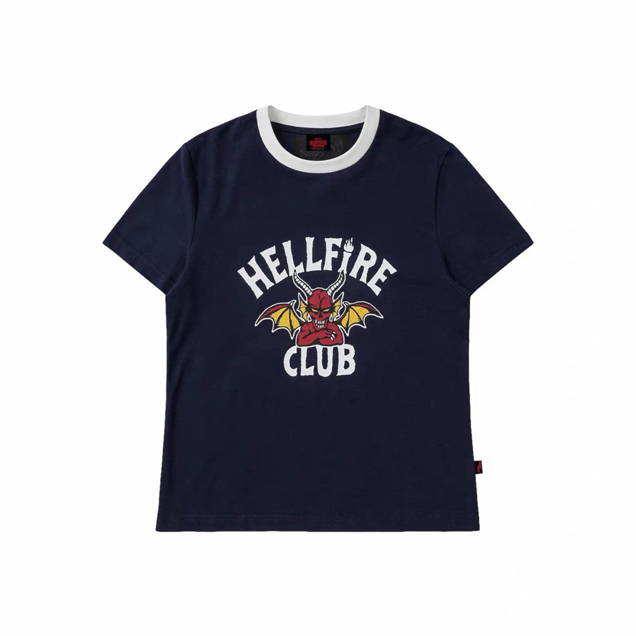 怪奇物語 地獄火俱樂部 Hellfire Club 拼色短袖
