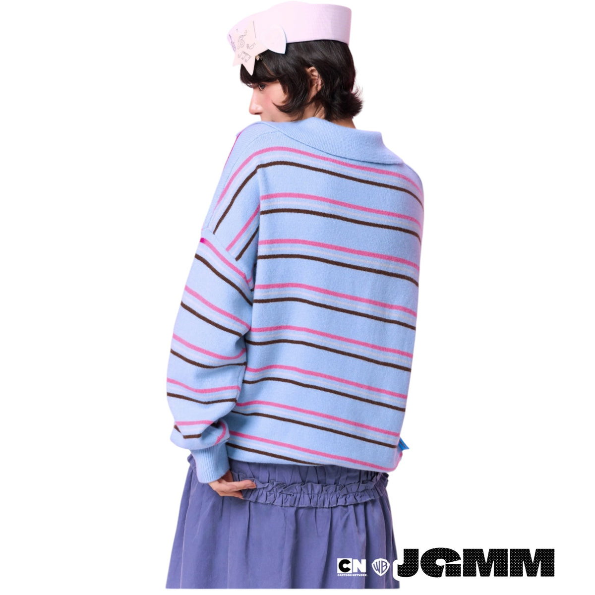 BJHG x 飛天小女警 V領針織毛衣