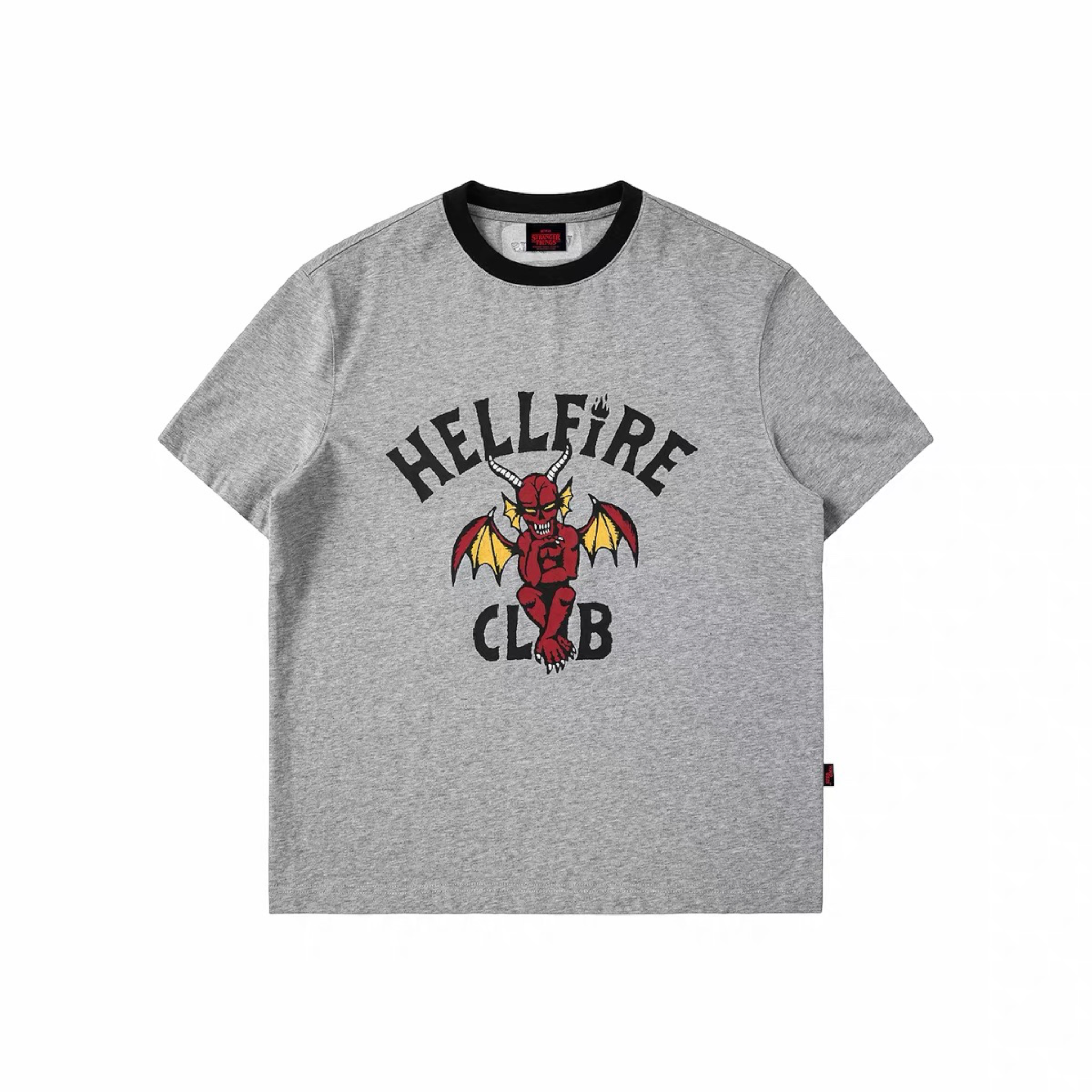 怪奇物語 地獄火俱樂部 Hellfire Club 拼色短袖