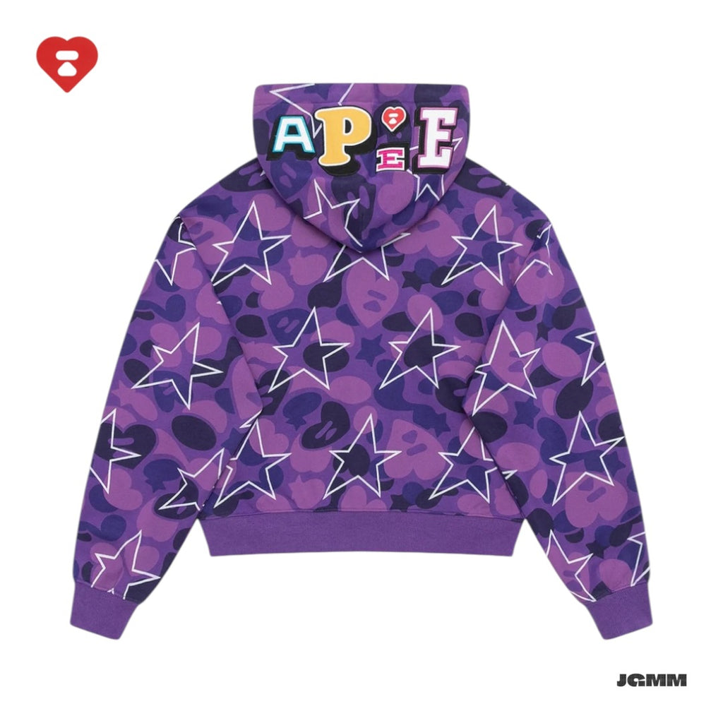 APEE 迷彩星星連帽外套
